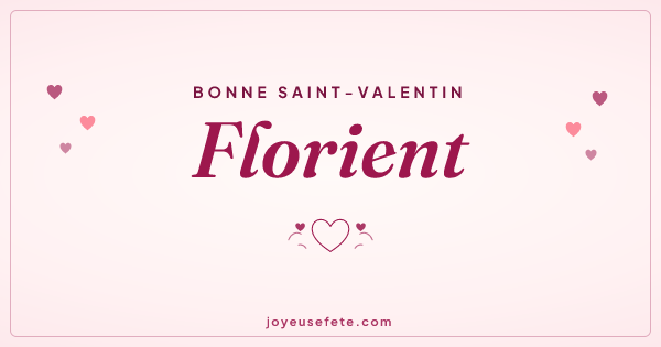 Image « Bonne Saint-Valentin Florient » au format large