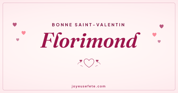 Image « Bonne Saint-Valentin Florimond » au format large