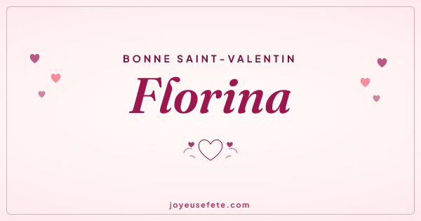 Image « Bonne Saint-Valentin Florina » au format large
