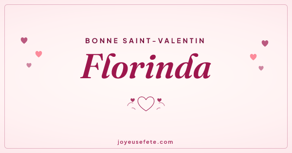 Image « Bonne Saint-Valentin Florinda » au format large
