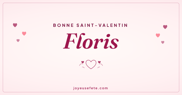 Image « Bonne Saint-Valentin Floris » au format large