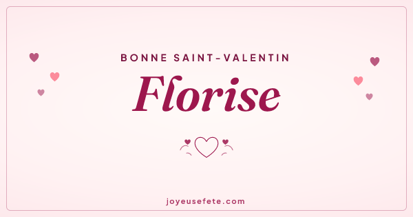 Image « Bonne Saint-Valentin Florise » au format large