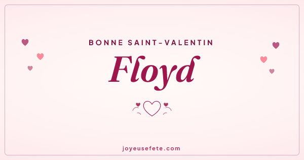 Image « Bonne Saint-Valentin Floyd » au format large