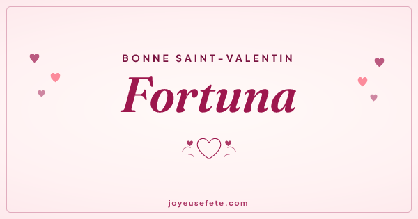 Image « Bonne Saint-Valentin Fortuna » au format large