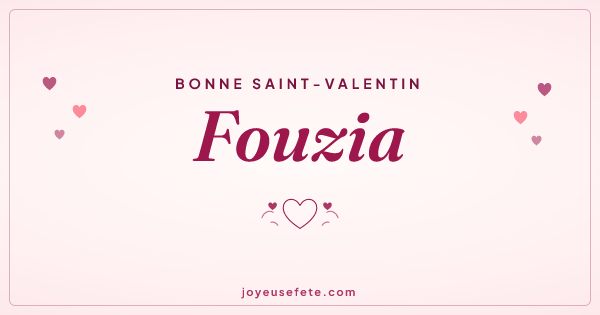 Image « Bonne Saint-Valentin Fouzia » au format large