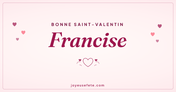 Image « Bonne Saint-Valentin Francise » au format large