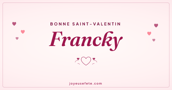 Image « Bonne Saint-Valentin Francky » au format large