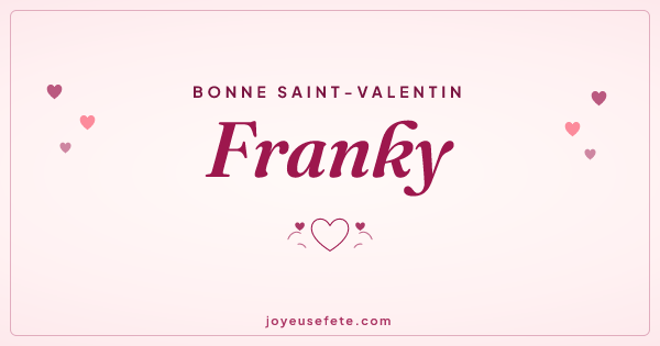 Image « Bonne Saint-Valentin Franky » au format large