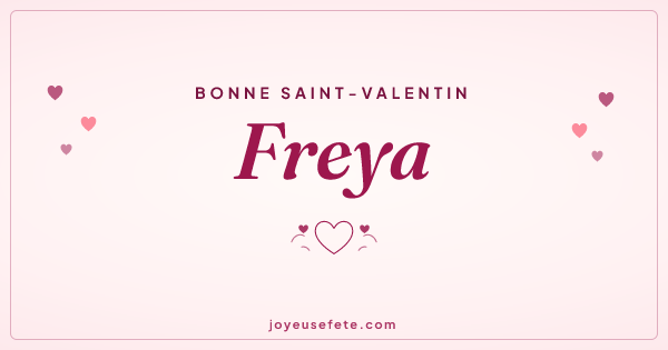 Image « Bonne Saint-Valentin Freya » au format large