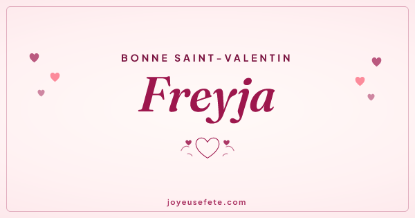 Image « Bonne Saint-Valentin Freyja » au format large