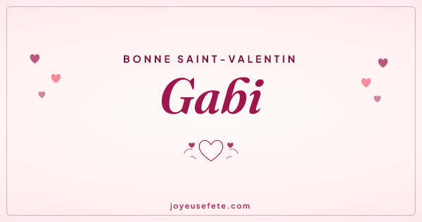 Image « Bonne Saint-Valentin Gabi » au format large