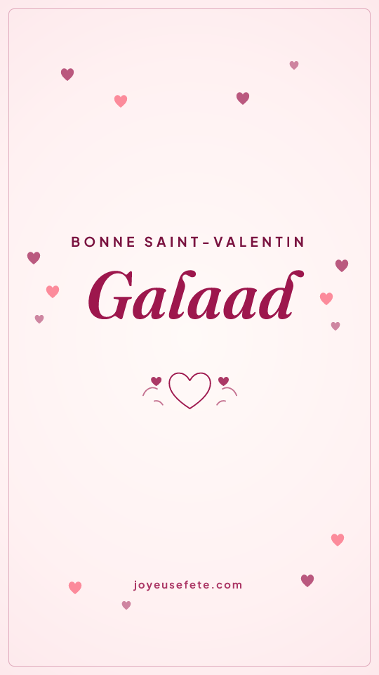 Image « Bonne Saint-Valentin Galaad » au format story