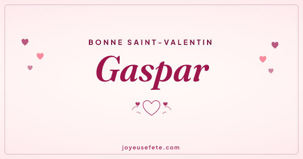 Image « Bonne Saint-Valentin Gaspar » au format large