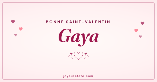 Image « Bonne Saint-Valentin Gaya » au format large