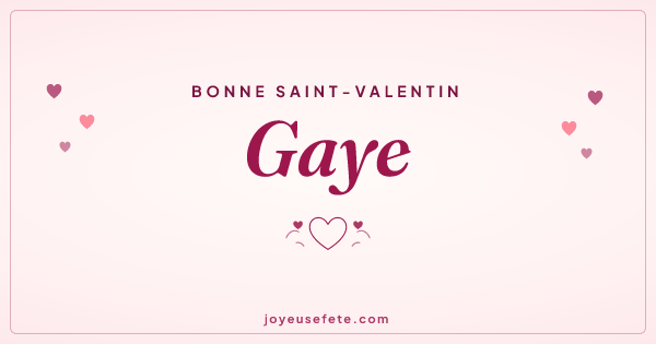 Image « Bonne Saint-Valentin Gaye » au format large