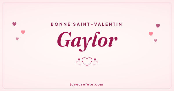 Image « Bonne Saint-Valentin Gaylor » au format large