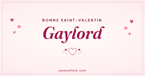 Image « Bonne Saint-Valentin Gaylord » au format large