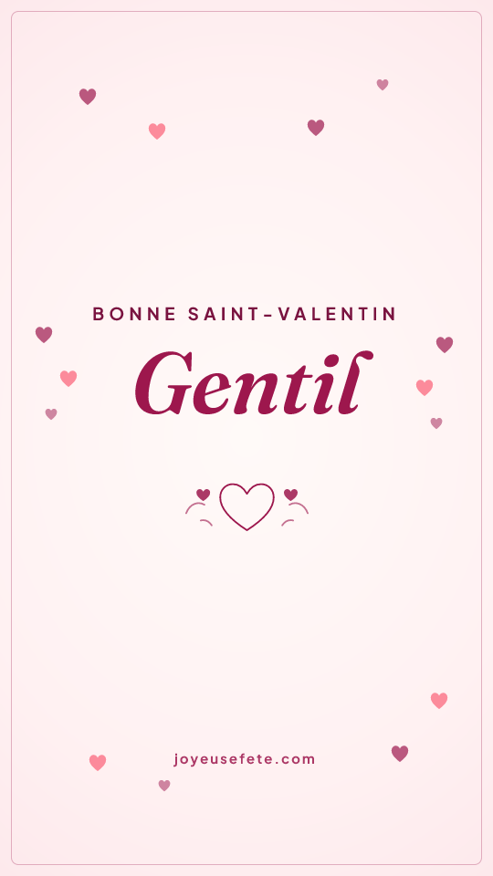 Image « Bonne Saint-Valentin Gentil » au format story