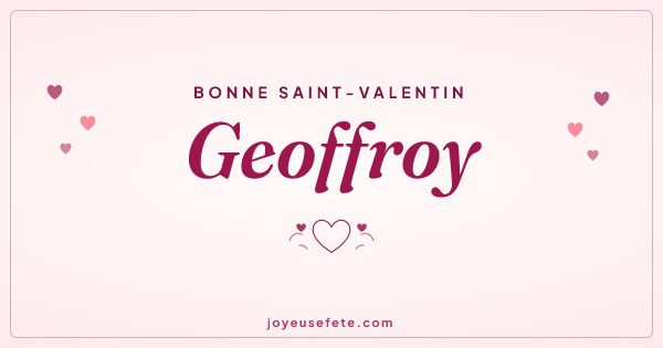 Image « Bonne Saint-Valentin Geoffroy » au format large