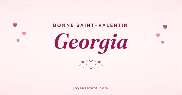 Image « Bonne Saint-Valentin Georgia » au format large