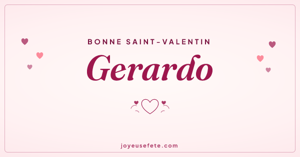 Image « Bonne Saint-Valentin Gerardo » au format large