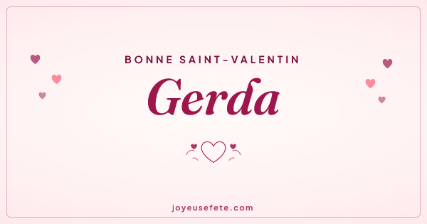 Image « Bonne Saint-Valentin Gerda » au format large