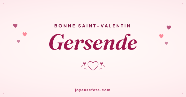 Image « Bonne Saint-Valentin Gersende » au format large