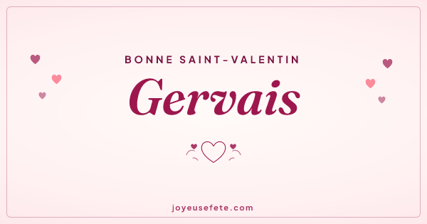 Image « Bonne Saint-Valentin Gervais » au format large