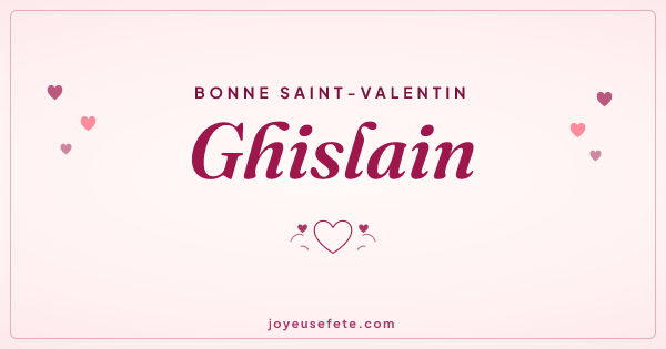 Image « Bonne Saint-Valentin Ghislain » au format large
