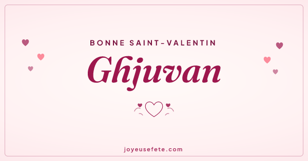 Image « Bonne Saint-Valentin Ghjuvan » au format large