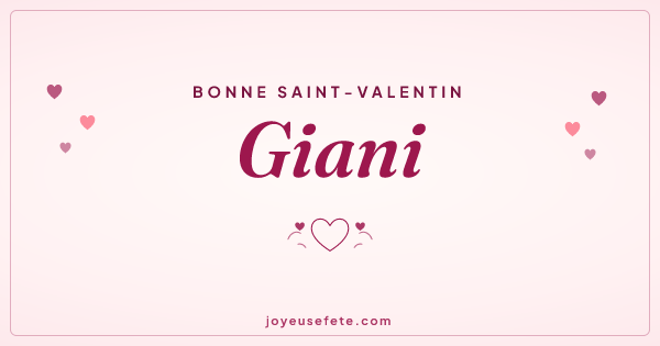 Image « Bonne Saint-Valentin Giani » au format large