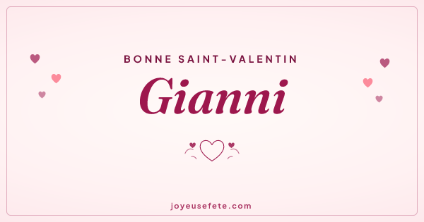Image « Bonne Saint-Valentin Gianni » au format large