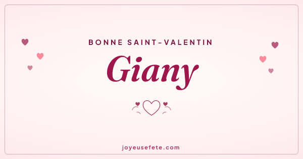 Image « Bonne Saint-Valentin Giany » au format large