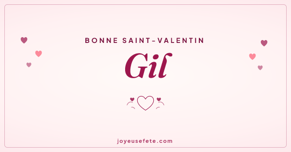 Image « Bonne Saint-Valentin Gil » au format large