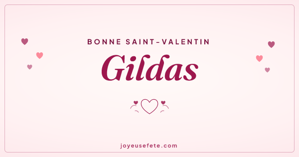Image « Bonne Saint-Valentin Gildas » au format large