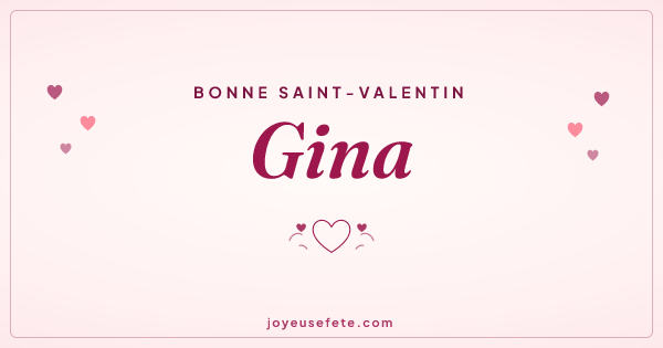 Image « Bonne Saint-Valentin Gina » au format large