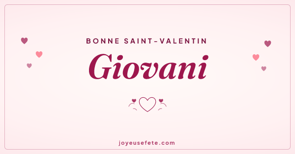 Image « Bonne Saint-Valentin Giovani » au format large