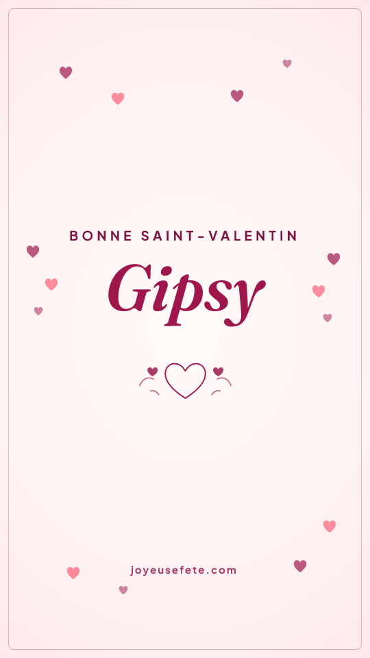 Image « Bonne Saint-Valentin Gipsy » au format story