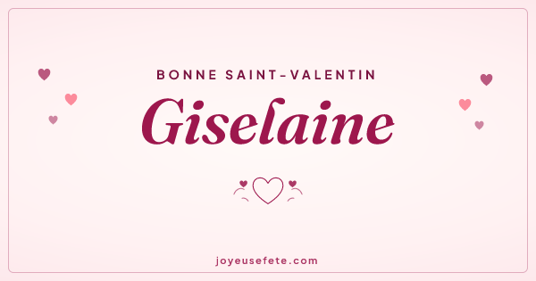 Image « Bonne Saint-Valentin Giselaine » au format large