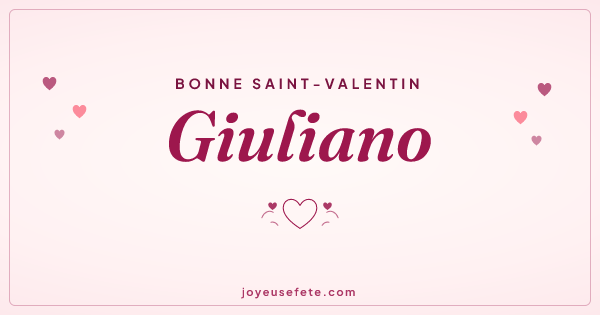 Image « Bonne Saint-Valentin Giuliano » au format large