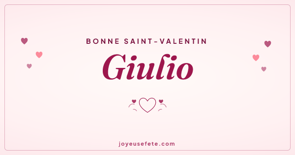 Image « Bonne Saint-Valentin Giulio » au format large