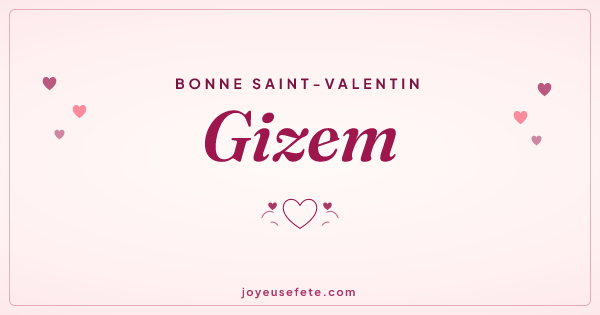 Image « Bonne Saint-Valentin Gizem » au format large