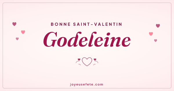 Image « Bonne Saint-Valentin Godeleine » au format large