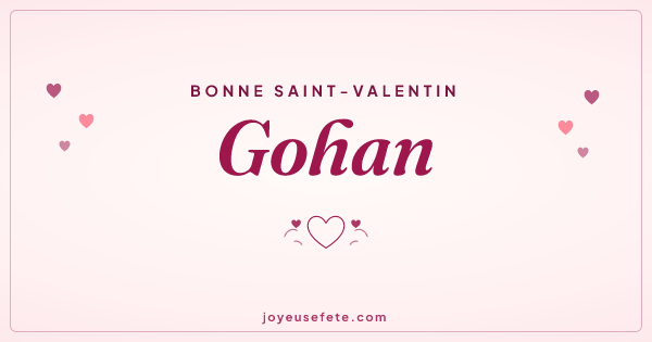 Image « Bonne Saint-Valentin Gohan » au format large