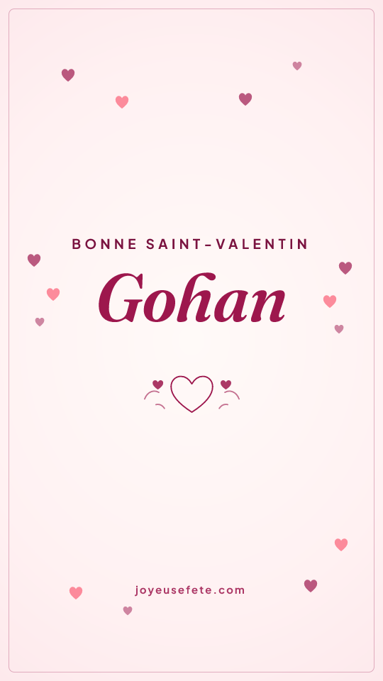 Image « Bonne Saint-Valentin Gohan » au format story