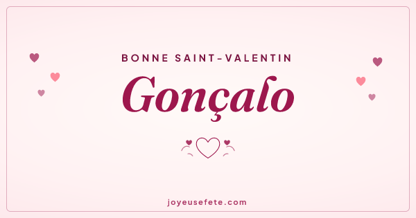 Image « Bonne Saint-Valentin Gonçalo » au format large