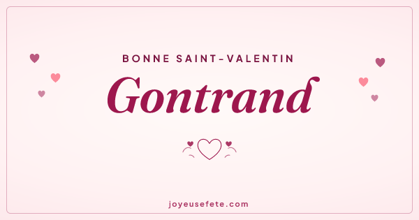 Image « Bonne Saint-Valentin Gontrand » au format large