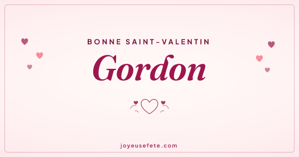 Image « Bonne Saint-Valentin Gordon » au format large