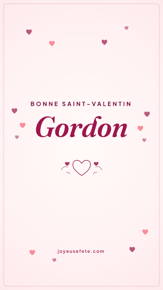 Image « Bonne Saint-Valentin Gordon » au format story
