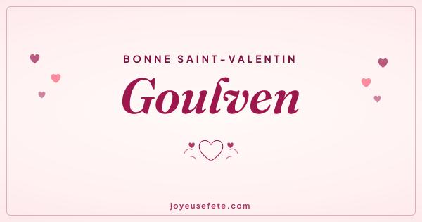 Image « Bonne Saint-Valentin Goulven » au format large